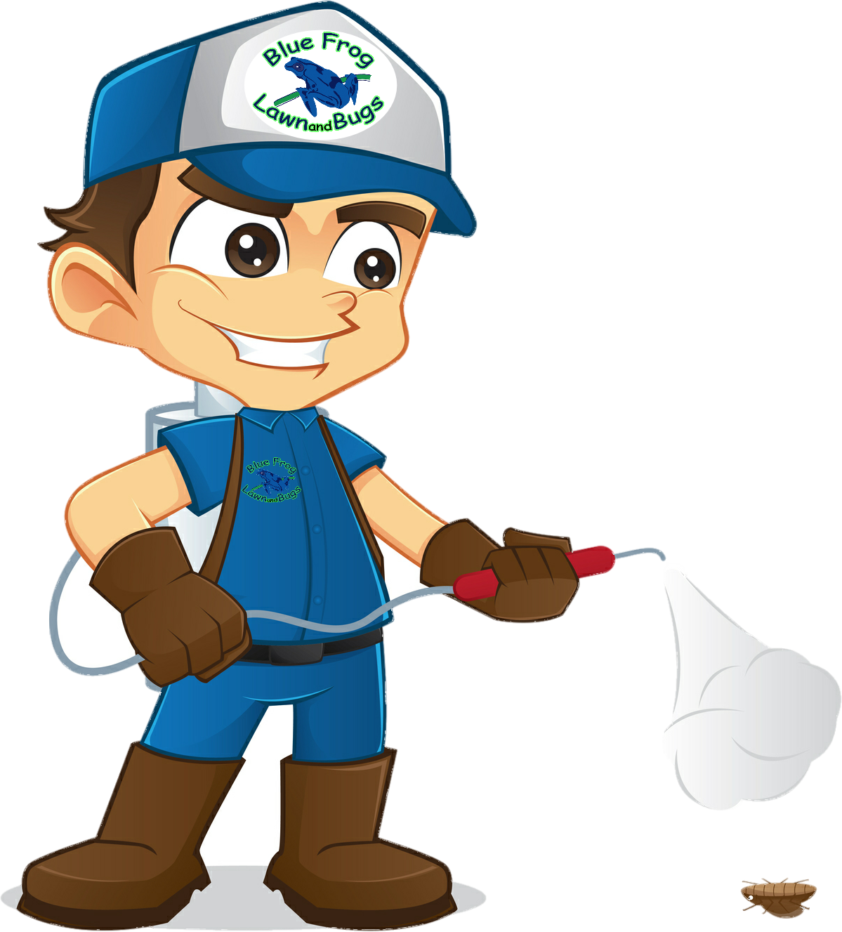 Blue Frog Mascot